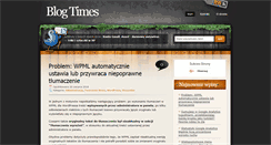 Desktop Screenshot of blogtimes.pl